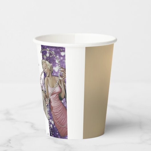 Vertreter von Avon Pappbecher (Links)