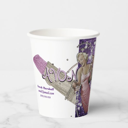 Vertreter von Avon Pappbecher (Vorderseite)