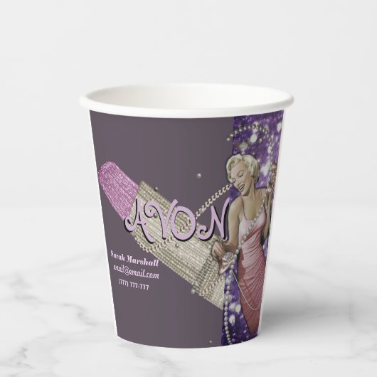 Vertreter von Avon Pappbecher (Vorderseite)