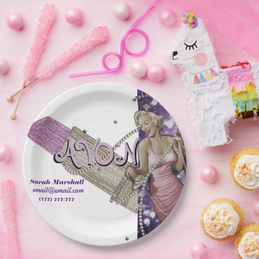 Vertreter von Avon Pappteller (Party)