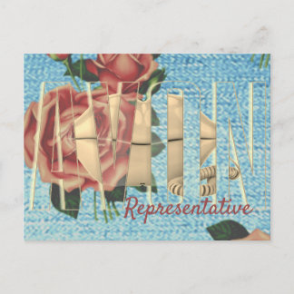 Vertreter von Avon Postkarte