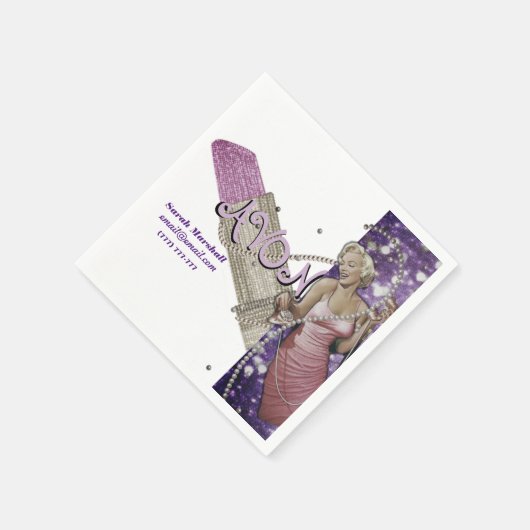 Vertreter von Avon Serviette (Ecke)