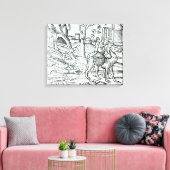 Vertretung der Pest, 1572 Leinwanddruck (Insitu (Wohnzimmer))