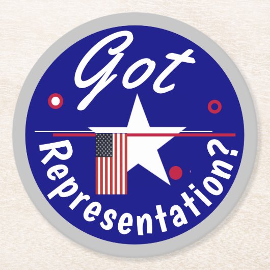 Vertretung got? Prost Runder Pappuntersetzer (Vorderseite)