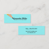 Vertretungslehrer-dünne Visitenkarten Mini Visitenkarte (Vorne/Hinten)