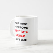 Vertretungslehrer, großartig kaffeetasse (Vorderseite Links)
