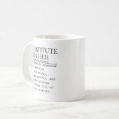 Vertretungslehrer Kaffeetasse (Vorderseite Links)