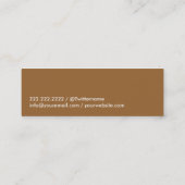 Vertretungslehrer-MiniVisitenkarte Dr.-Owl Mini Visitenkarte (Rückseite)