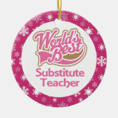 Vertretungslehrer-Verzierung Keramikornament (Vorne)