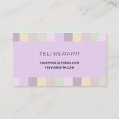 Vertretungslehrer-Visitenkarten Visitenkarte (Rückseite)