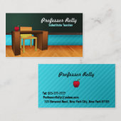 Vertretungslehrer-Visitenkarten Visitenkarte (Vorne/Hinten)