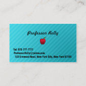 Vertretungslehrer-Visitenkarten Visitenkarte (Rückseite)