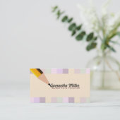 Vertretungslehrer-Visitenkarten Visitenkarte (Stehend Vorderseite)