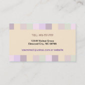 Vertretungslehrer-Visitenkarten Visitenkarte (Rückseite)