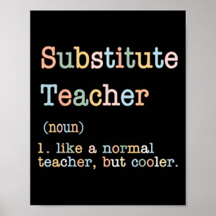 Vertretungslehrer Wie Ein Normaler Lehrer Aber Coo Poster