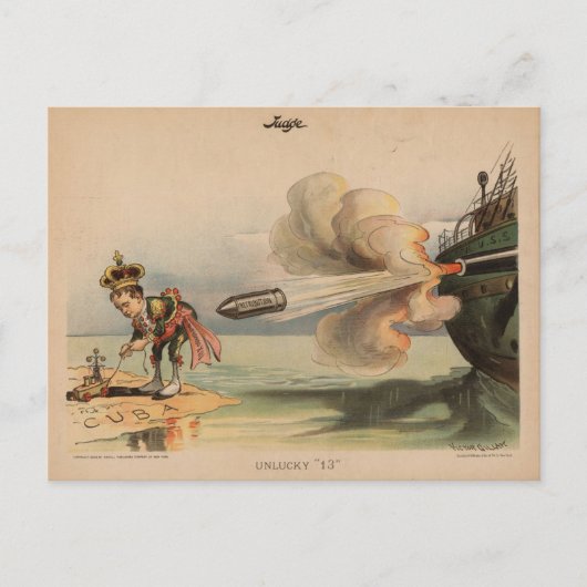 Vertrieb im spanischen Amerikanischen Krieg Postkarte (Vorderseite)