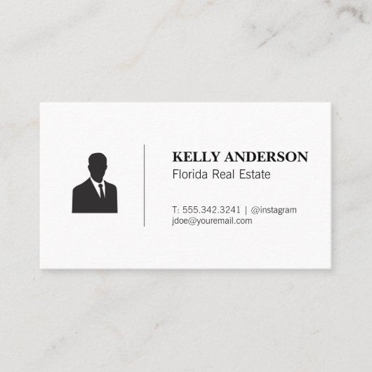 Vertrieb | Real Anwesen Beruflich Visitenkarte (Vorderseite)