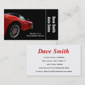 Vertrieb und Service von Auto mit hoher Performanc Visitenkarte (Vorne/Hinten)