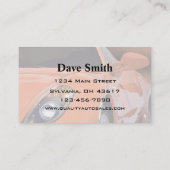 Vertrieb und Service von Auto Visitenkarte (Rückseite)