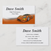 Vertrieb und Service von Hochleistungs-Automotive Visitenkarte (Vorne/Hinten)