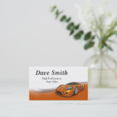 Vertrieb und Service von Hochleistungs-Automotive Visitenkarte (Stehend Vorderseite)