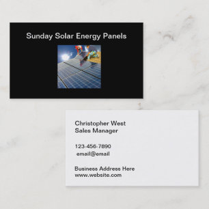 Vertrieb und Service von Solarpanels Visitenkarte