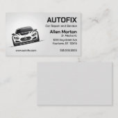 Vertrieb von Auto-Reparaturwerkteilen Visitenkarte (Vorne/Hinten)