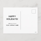 Vertrieb von Red Wath-Logos Feiertagspostkarte (Rückseite)