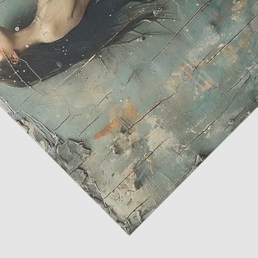 VERTRIEBENES MERMAID DECOUPAGE TISSUPAPIER SEIDENPAPIER (Ausschnitt)