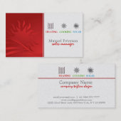 Vertriebsleiter für Heizung und Kühlung Visitenkarte (Vorne/Hinten)