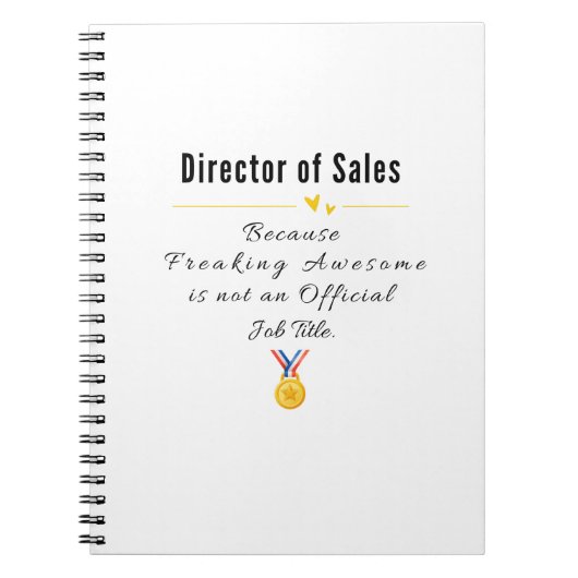 Vertriebsleiter Notizblock (Vorderseite)