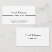 Vertriebsmitarbeiter Grundlegende Elegant Visitenkarte (Vorne/Hinten)