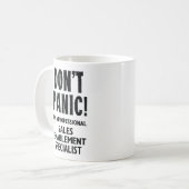 Vertriebsmitarbeiter Kaffeetasse (Vorderseite Links)