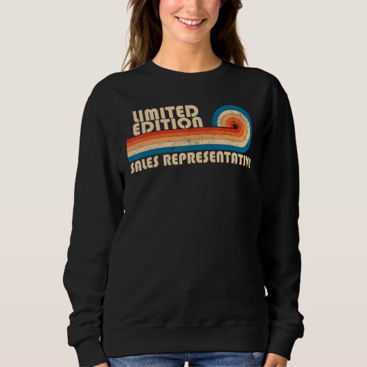 VERTRIEBSVERTRETER Funny Job Title Profession Bi Sweatshirt (Vorderseite)