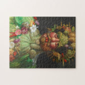 Vertumnus 1591 von Giuseppe Arcimboldo Puzzle (Horizontal)