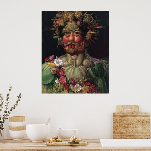 Vertumnus - Giuseppe Arcimboldo Poster (Küche)