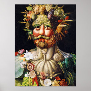 Vertumnus (Portrait of Rudolf II)  by Arcimboldo Poster