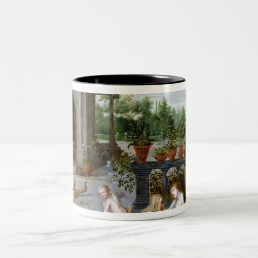 Vertumnus und Pomona Zweifarbige Tasse (Mittel)