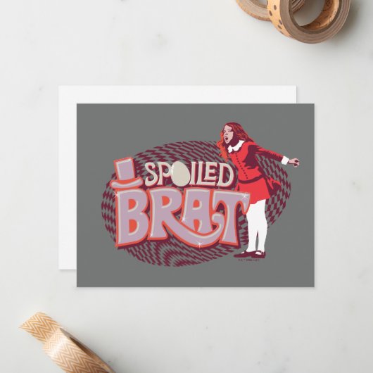Veruca Salt - Spoiled Brat Mitteilungskarte (Vorderseite/Rückseite Beispiel)