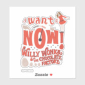 Veruca Salz - Ich Wollte es jetzt! Aufkleber (Blatt)