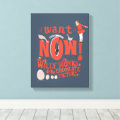 Veruca Salz - Ich Wollte es jetzt! Leinwanddruck (Insitu (Holzboden))