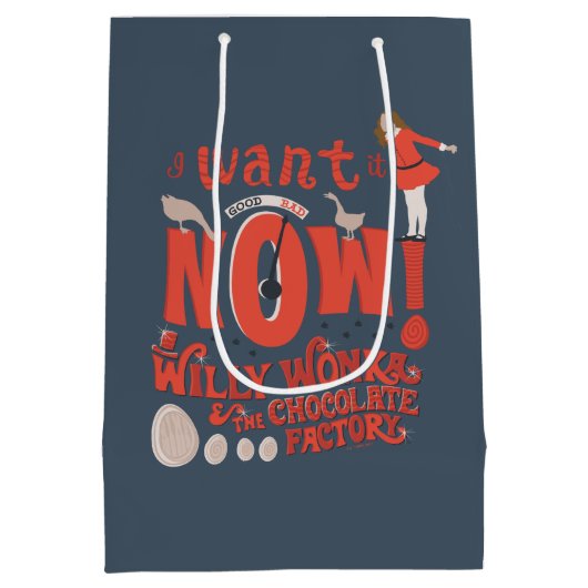 Veruca Salz - Ich Wollte es jetzt! Mittlere Geschenktüte (Rückseite)