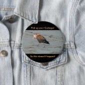 Verunreinigen Sie nicht auf Strand-Knopf Button (Beispiel)