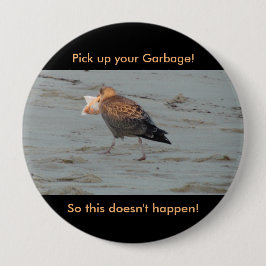 Verunreinigen Sie nicht auf Strand-Knopf Button