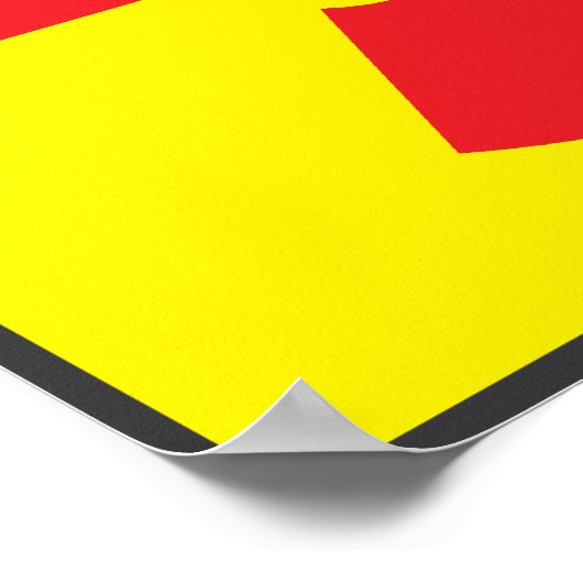 Verunreinigungsfläche Poster (Ecke)