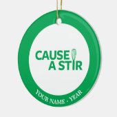 Verursachen Sie einen Stir Keramikornament (Links)