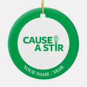 Verursachen Sie einen Stir Keramikornament (Hinten)