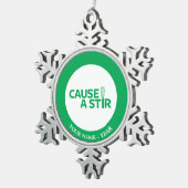 Verursachen Sie einen Stir Schneeflocken Zinn-Ornament (Rechts)