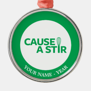 Verursachen Sie einen Stir Silbernes Ornament