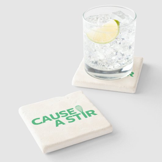 Verursachen Sie einen Stir Steinuntersetzer (Seitenansicht)